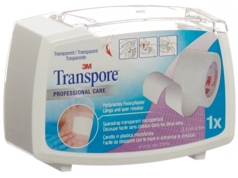 3M Transpore sparadrap 5mx25mm