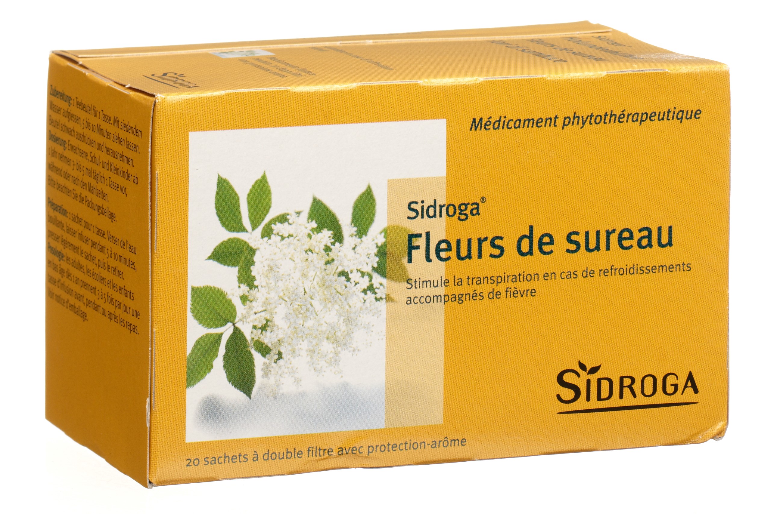 Sidroga fleurs de sureau 20 sach 1 g