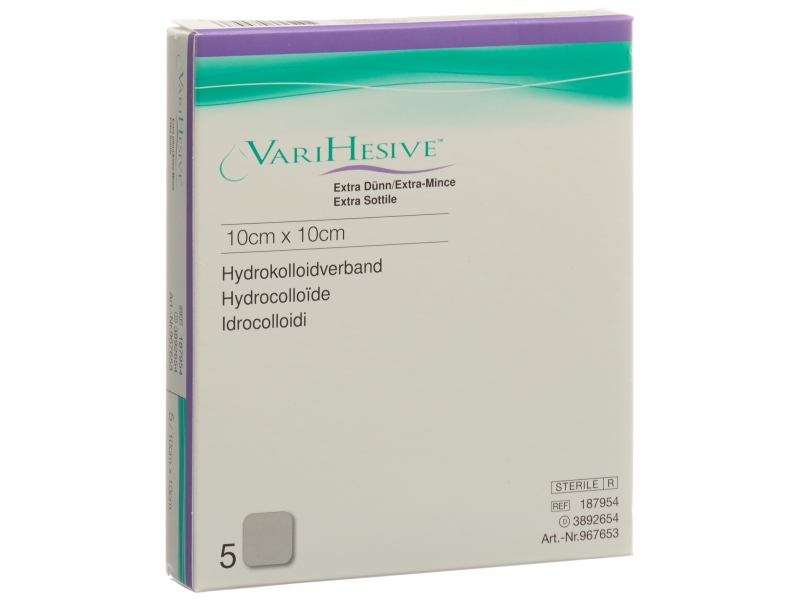 VARIHESIVE pansement 10x10cm extra mince 5 pce