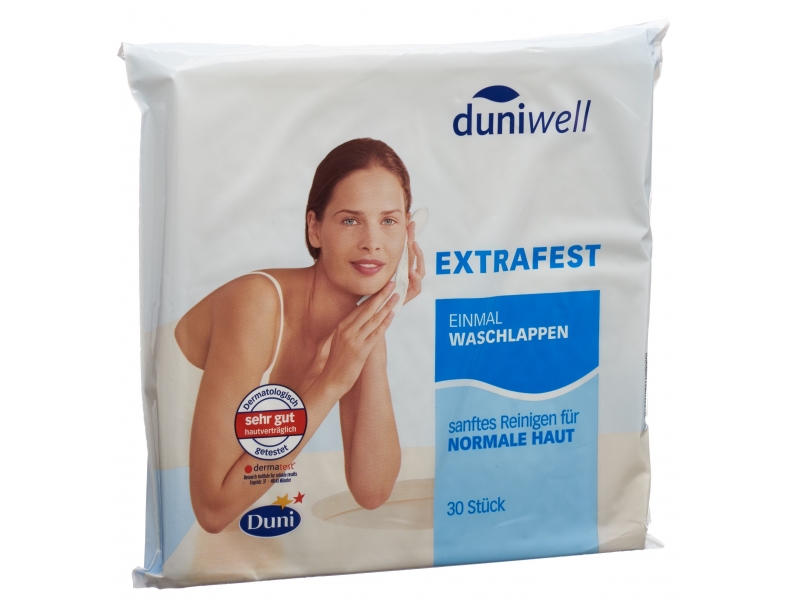 Duniwell lavettes usage unique 30 pce