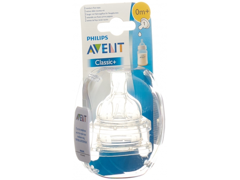 Avent Philips tétine classic 1 trou 2 pce