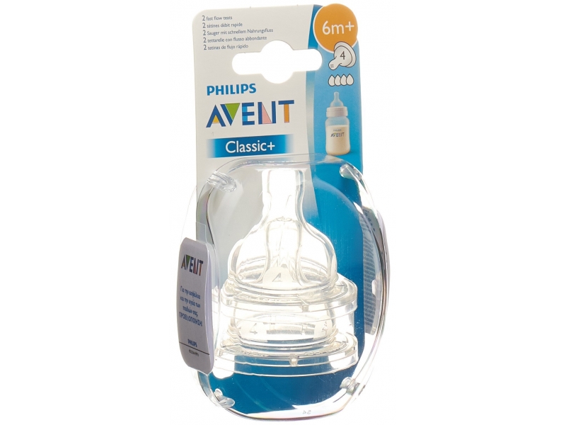 Avent Philips Klassik-Sauger 4 Loch 2 Stk