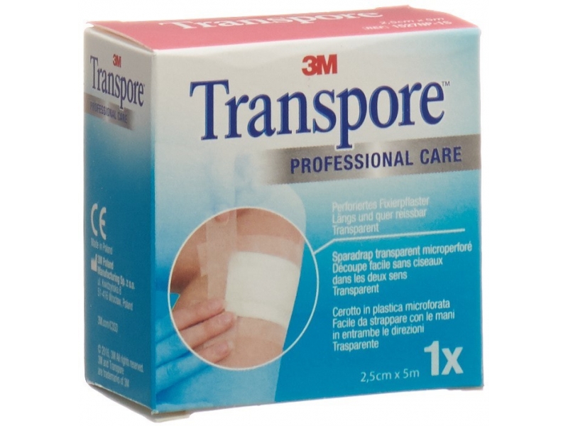 3M Transpore sparadrap 5mx25mm refill