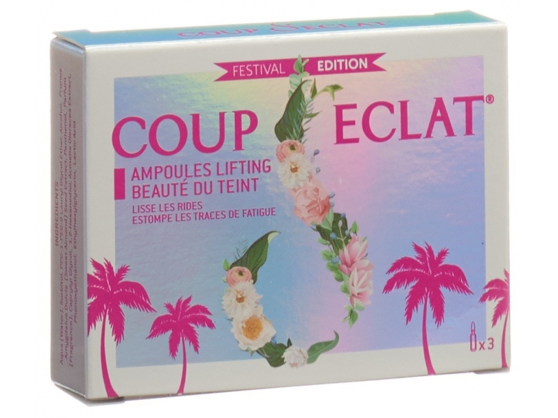 Coup D Eclat ampoule nature visage 3 x 1 ml