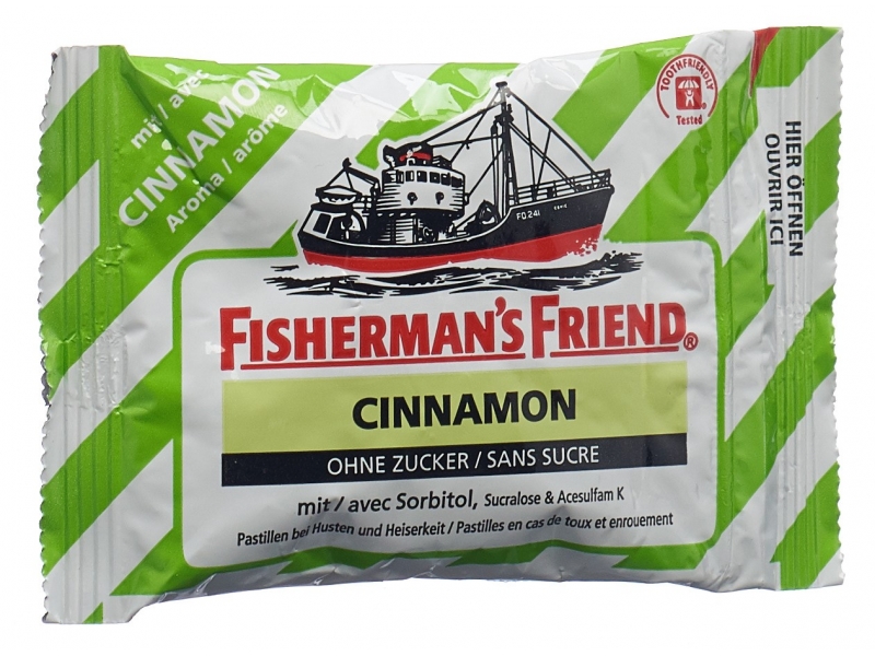 Fisherman's Friend cinnamon pastilles sans sucre sach 25 g