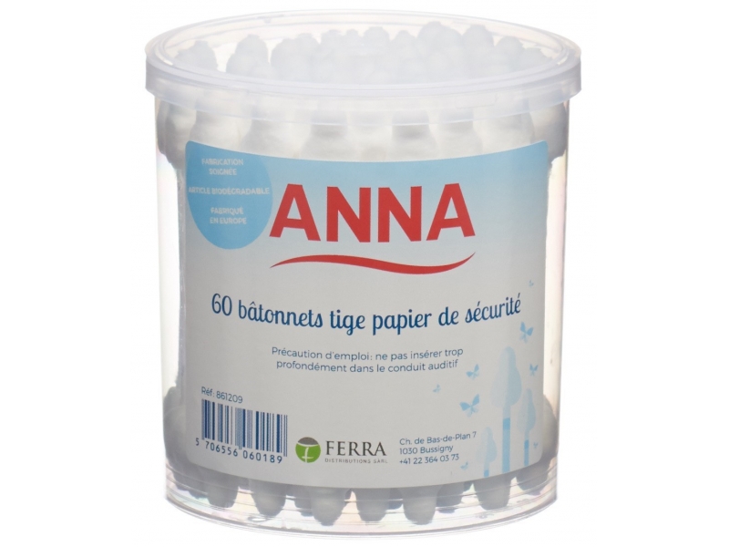 Anna Wattestäbchen Sicherheit 60 Stk