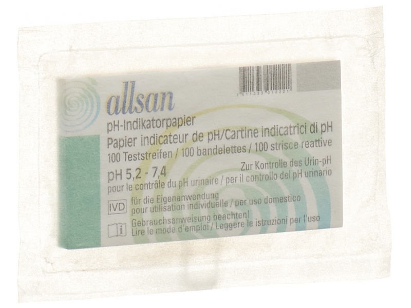 Allsan papier indicateur pH 5.2-7.4 100 pce