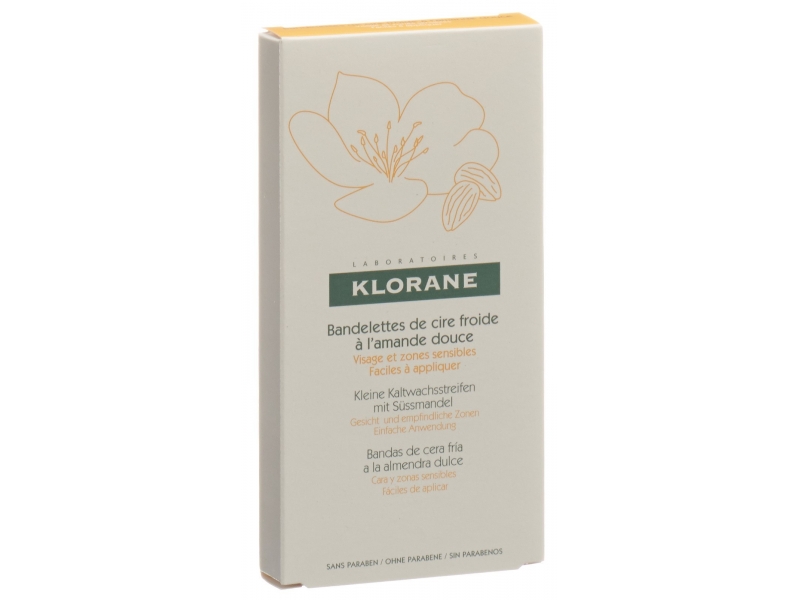 Klorane Bandes dépilatoires visage 6 x 2 pce