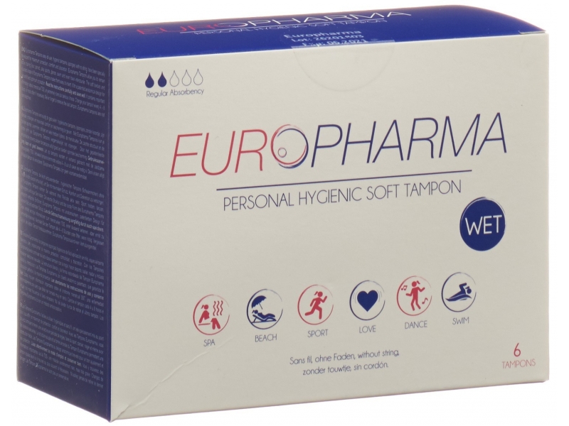 Europharma hygienic tampons 6 pce