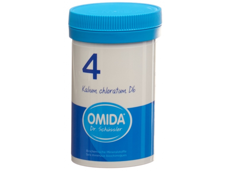 Omida Schüssler Nr4 Kalium chloratum Tabl D 6 Ds 100 g