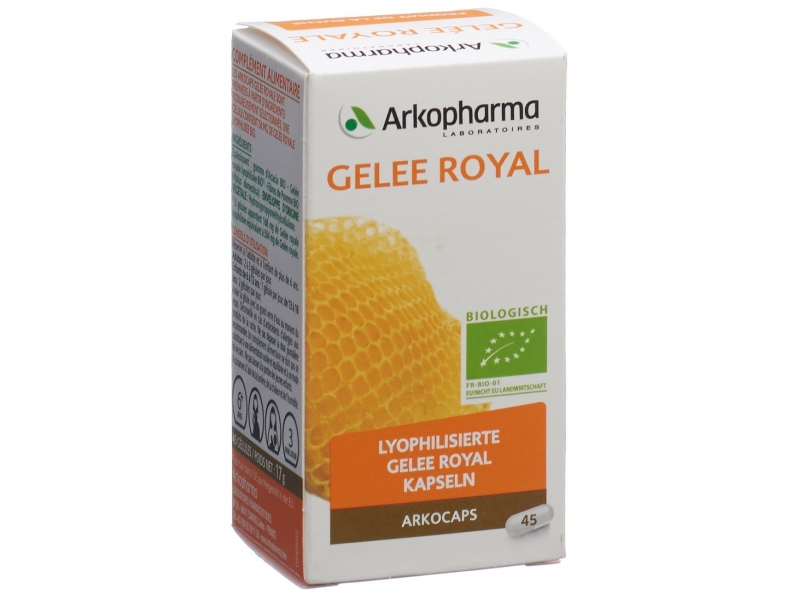 Arkocaps gelée royale pollen caps végétales 45 pce