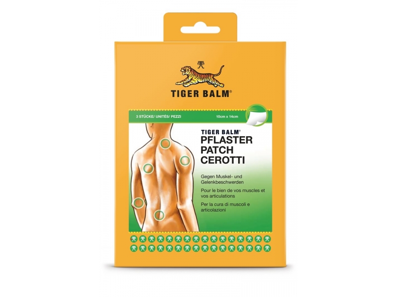 Tiger Balm médicinal empl 10x14cm 3 pce