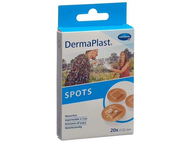 DERMAPLAST Spots rund hautfarbig 20 Stk