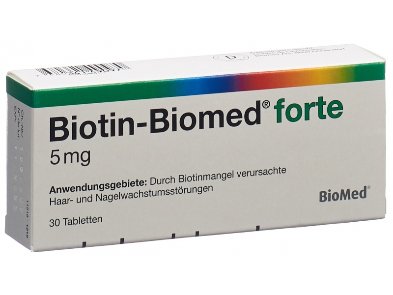 Biotin-Biomed forte Tabl 5 mg 30 Stk