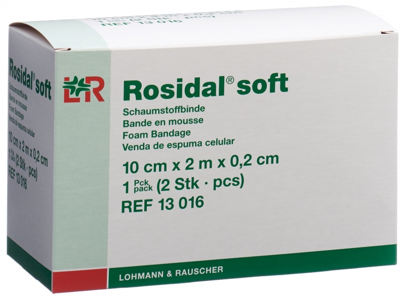 Rosidal soft Schaumstoffbinde 2.0mx10cmx0.2cm 2 Stk
