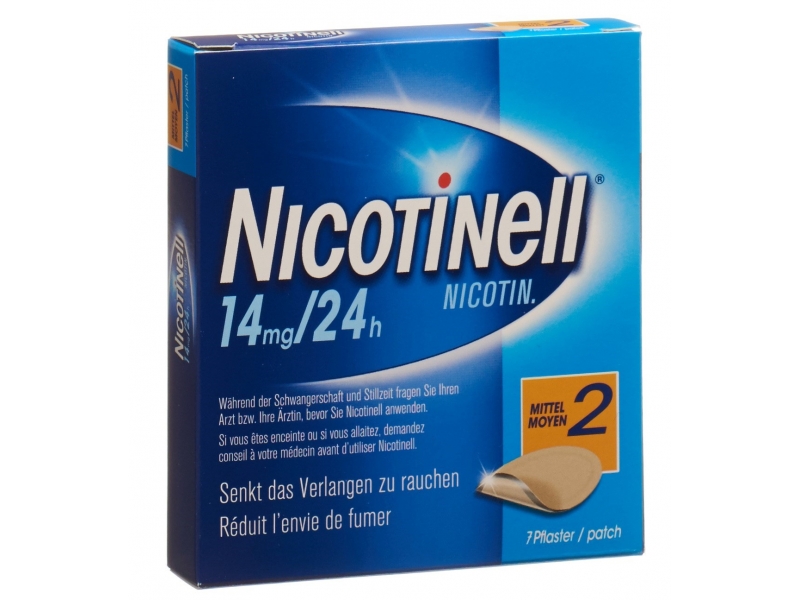 Nicotinell 2 mittel Matrixpfl 14 mg/24h 7 Stk