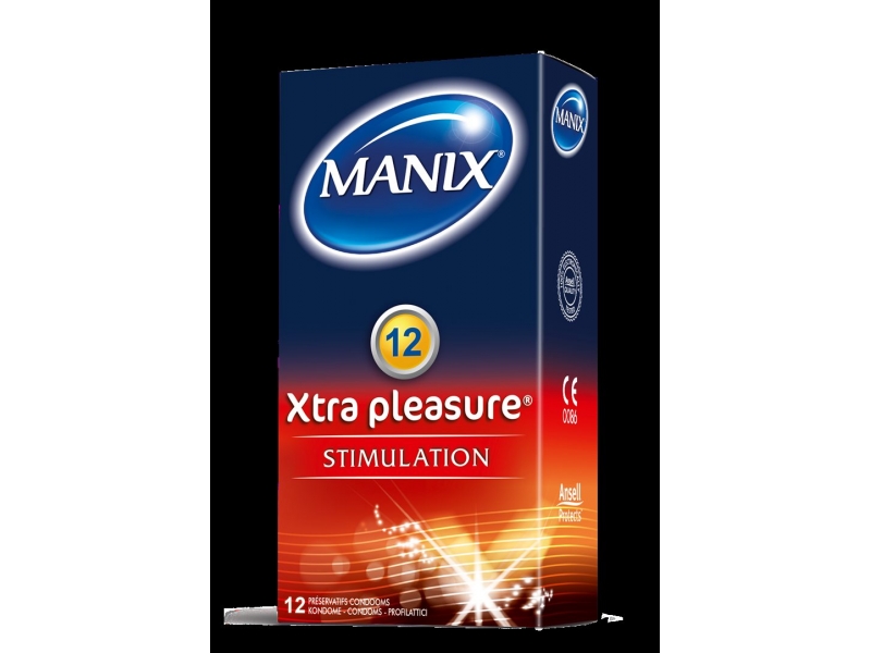 Manix Xtra Pleasure préservatifs 12 pce