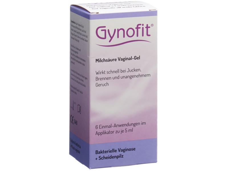 Gynofit gel vaginale acide lactique 6 x 5 ml