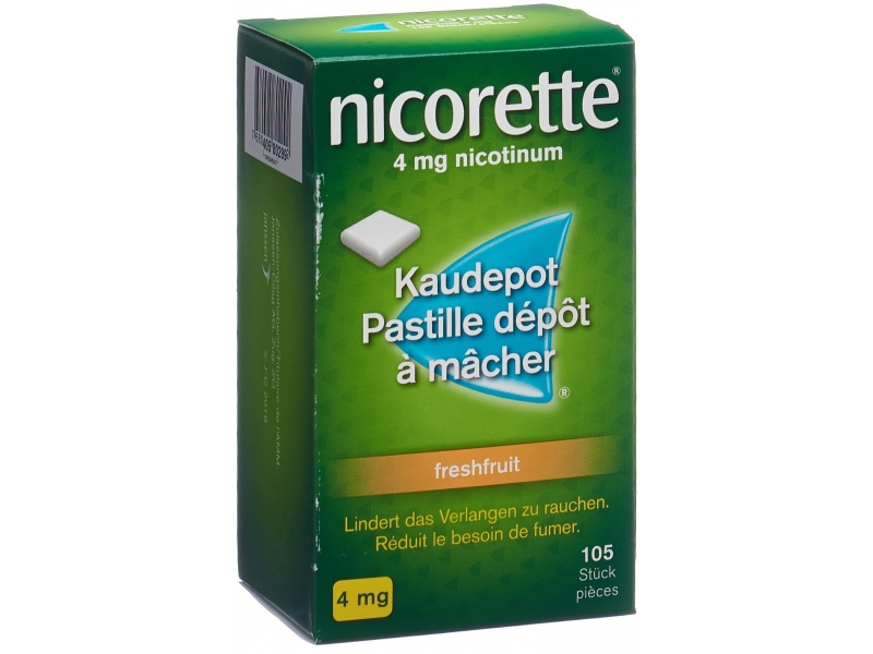 Nicorette Freshfruit Kaudepots 4 mg 105 Stk