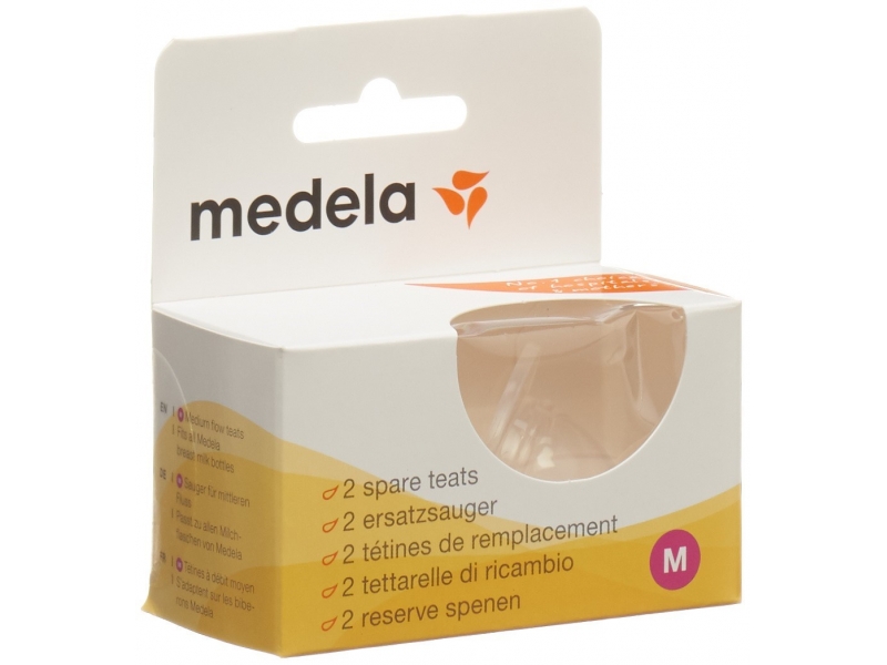 MEDELA tétine de remplacement flux medium 2 pce