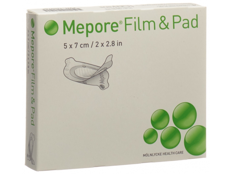 Mepore Film & Pad 5x7cm oval 5 pce