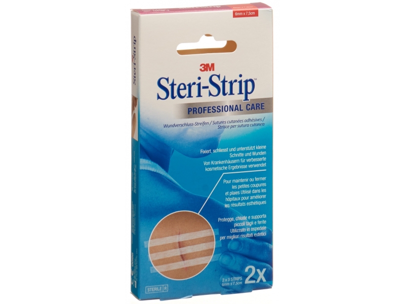 3M Steri Strip 6x75mm blanc renforcé 2 x 3 pce