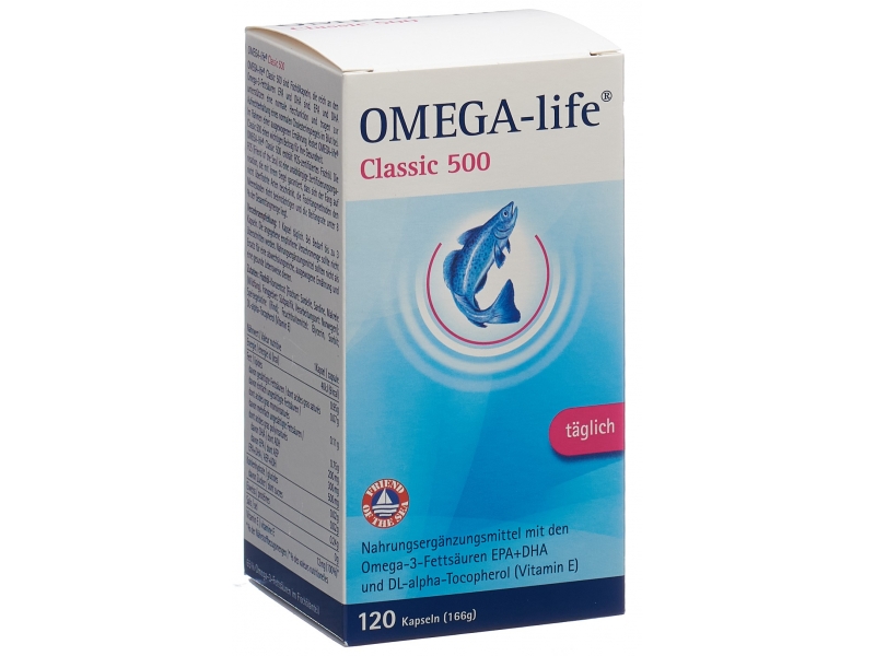 Omega-life gel capsules 500 mg 120 pce