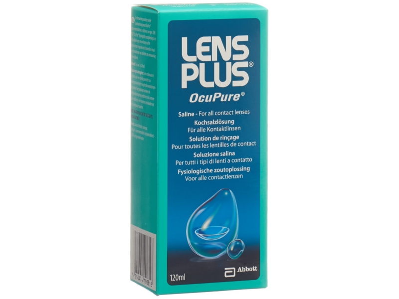 Lens Plus OcuPure solution saline fl 120 ml