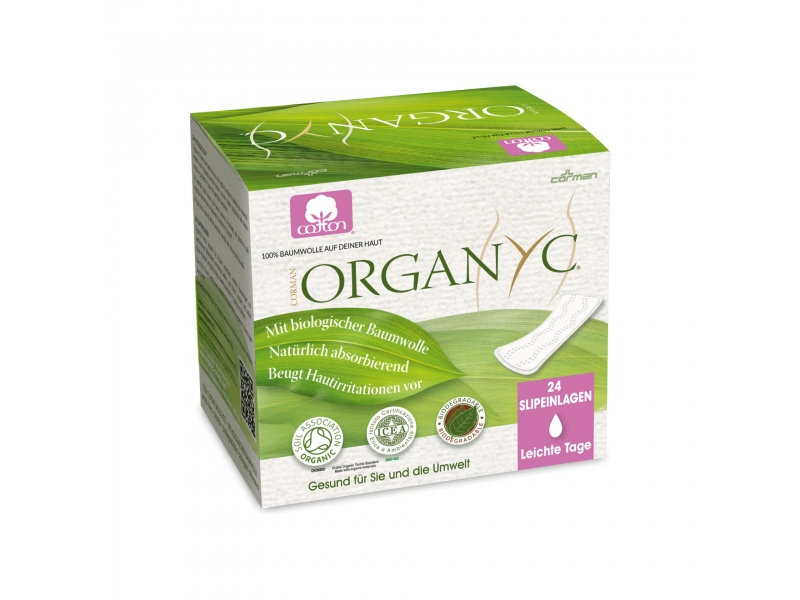 Organyc Slipeinlagen gefaltet light flow 24 Stk