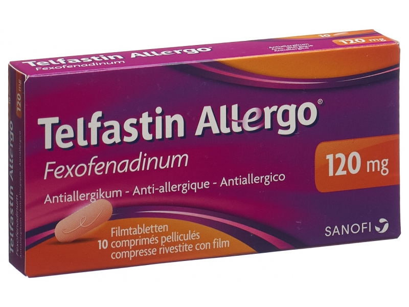 Telfastin Allergo cpr pell 120 mg 10 pce