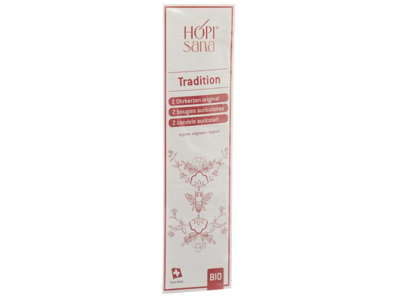 HOPISANA bougies auriculaire rouges inflamma 2 pce