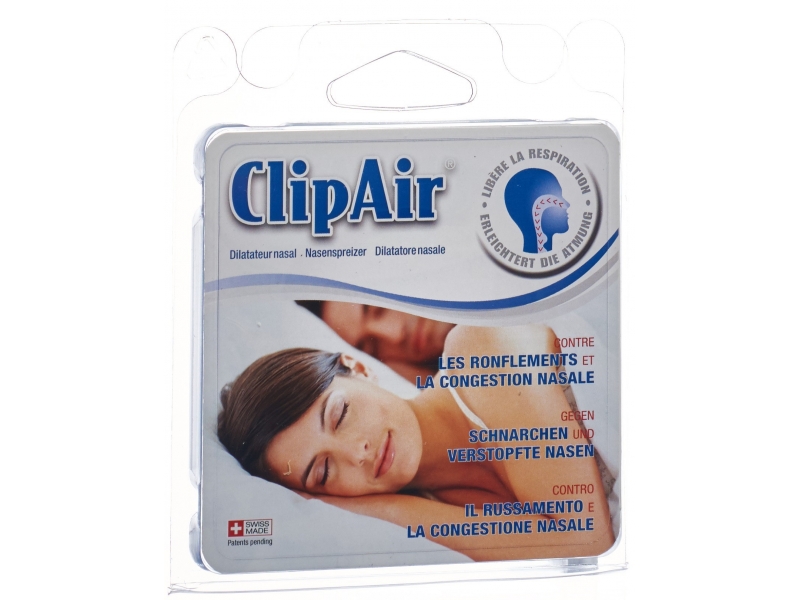 ClipAir dilatateur nasal pour sommeil et sport 3 pce