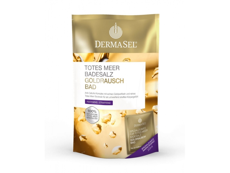 DermaSel sel de bain ruée vers l'or +20ml sach 400 g