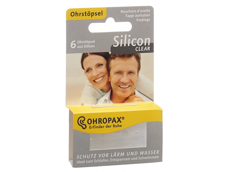 OHROPAX silicon clear sourdines 6 pce