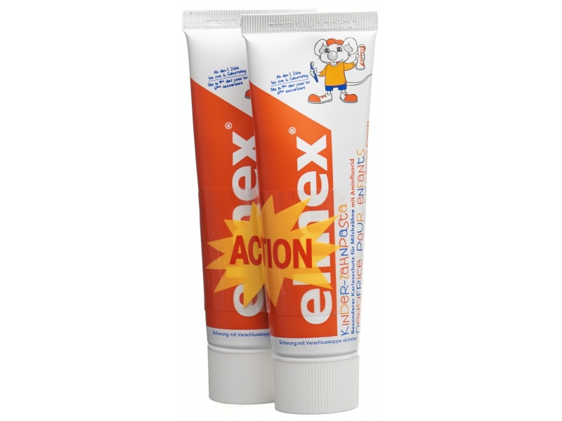 elmex ENFANTS dentifrice 2 x 75 ml