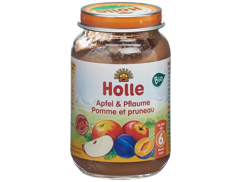 Holle pomme et pruneau demeter bio 190 g