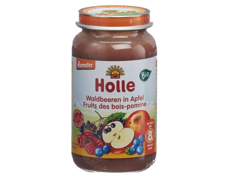 Holle Waldbeeren in Apfel demeter Bio 220 g