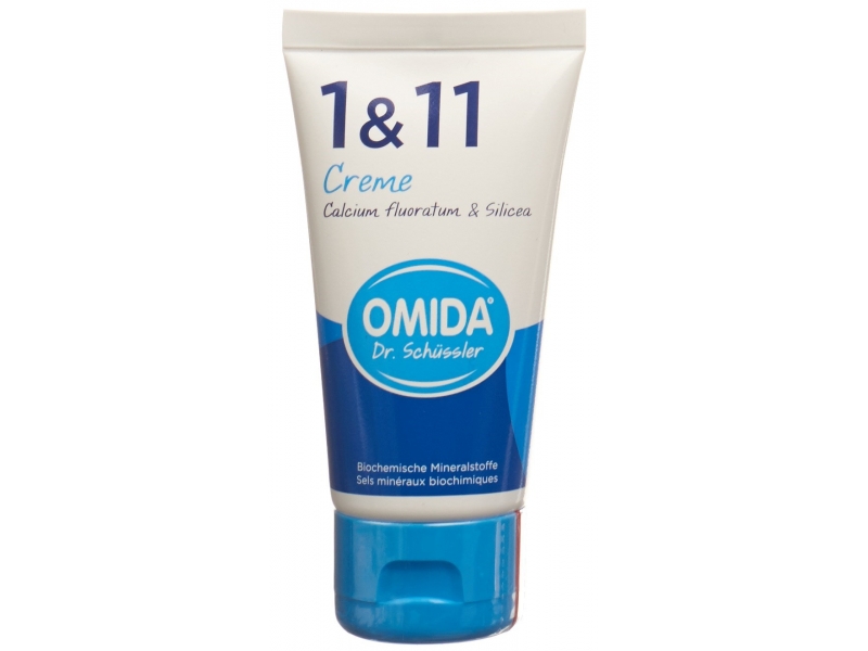 Omida Schüssler Nr1&11 Calcium fluoratum & Silicea Creme Tb 50 ml