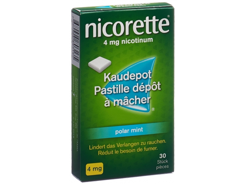 Nicorette Polar Mint pastilles dépôt à mâcher 4 mg 30 pce