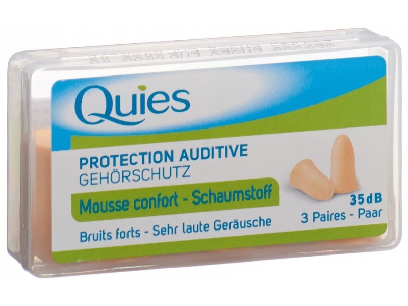 QUIES tampons protect bruit mousse chair 6 pce