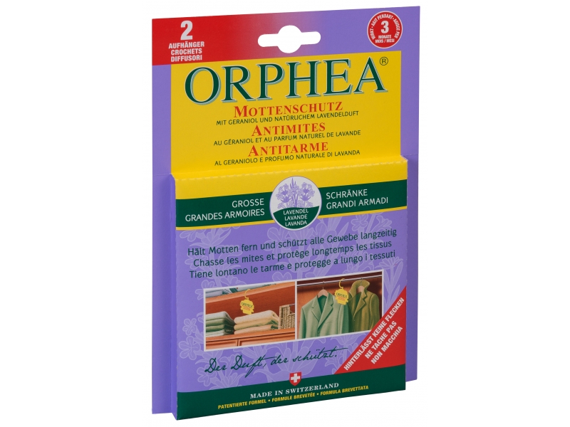 Orphea Mottenschutz Aufhänger Lavendelduft 2 Stk