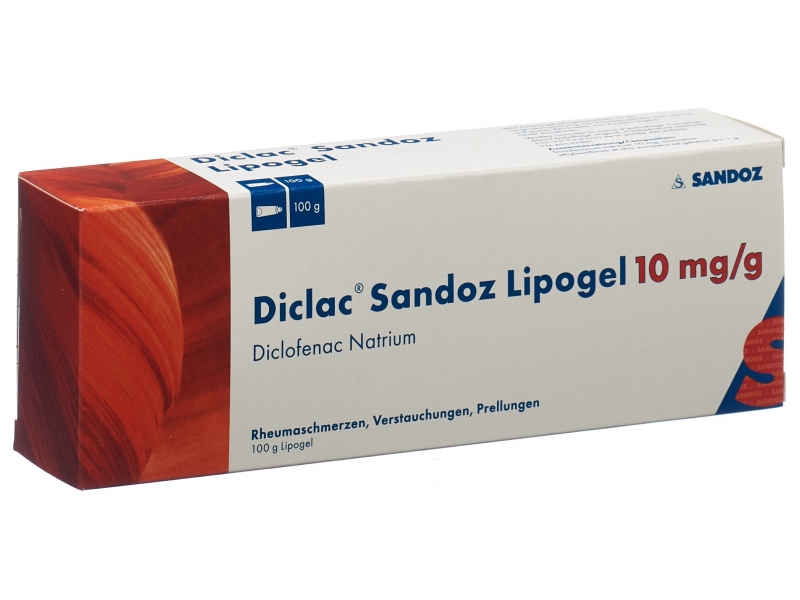 Diclac Sandoz Lipogel 10 mg/g Tb 100 g