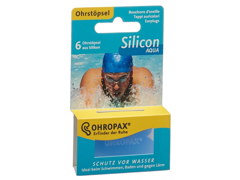 OHROPAX Silicon Aqua 6 Stk