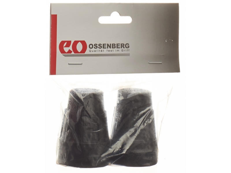 Ossenberg embout pour béquilles 19mm noir 1 paire