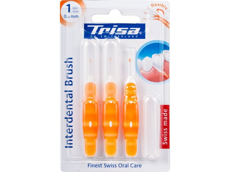 Trisa Interdental Brush ISO 1 0.8mm 3 pce