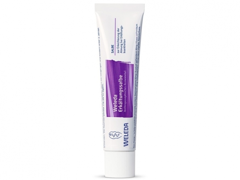 Weleda pommade contre les refroidissements tb 25 g