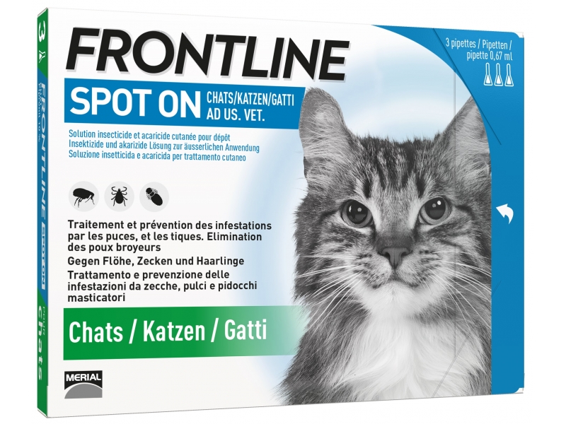 Frontline spot on chat liste D 3 x 0.5 ml