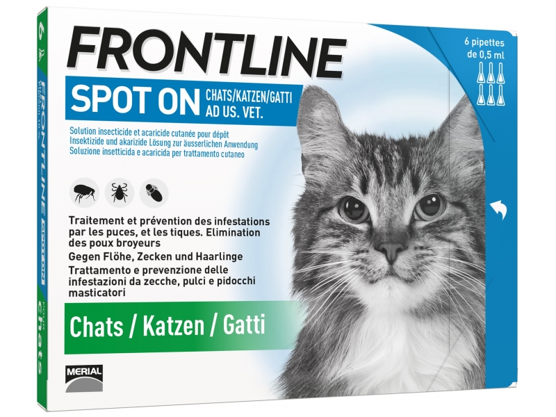 Frontline spot on chat liste D 6 x 0.5 ml