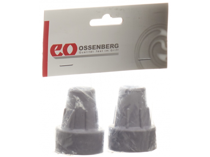 Ossenberg embout pour béquilles 16mm gris 1 paire