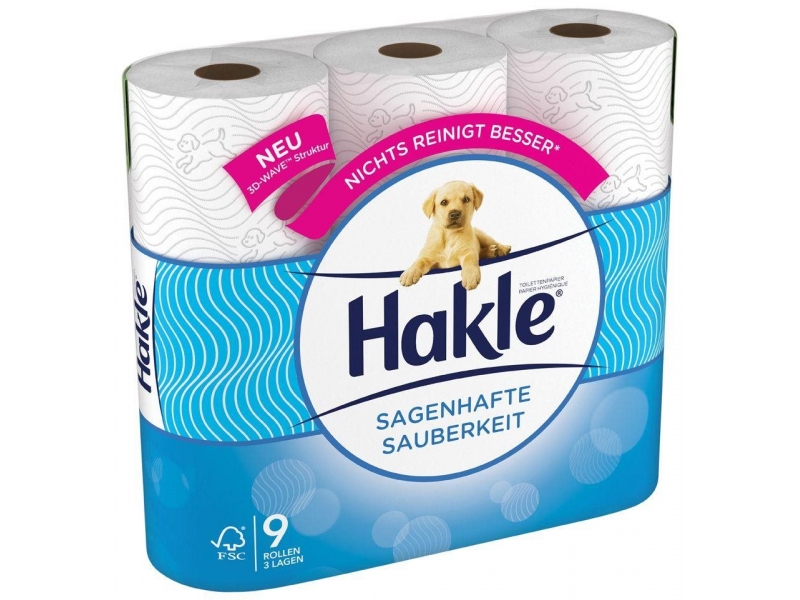 Hakle papier toilette propreté magnifique blanc FSC 9 pce